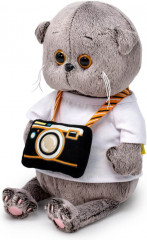 Игрушка мягкая «Кот Басик baby с фотоаппаратом» - Фото 2