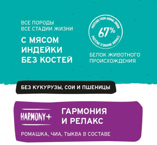 Корм для щенков и собак с мясом индейки «Chill»