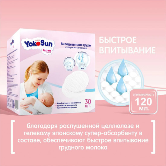 Вкладыши для груди супервпитывающие