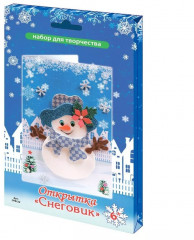 Набор для творчества «Открытка. Снеговик» - Фото 1