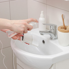 Щётка для мытья окон с двух сторон магнитная с водосгоном - Фото 4