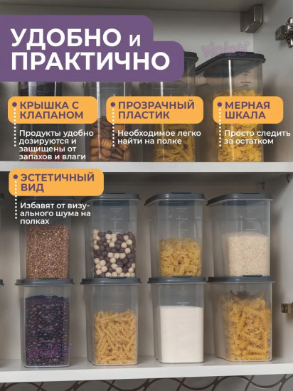 Контейнер для сыпучих продуктов