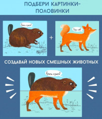 Лесные животные. Картинки-половинки - Фото 3