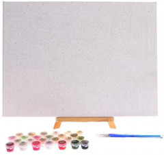 Картина по номерам «Букет в стеклянной вазе» - Фото 3