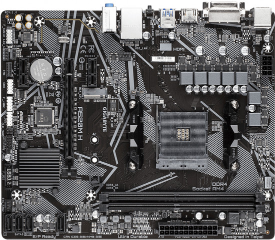 Материнская плата Gigabyte A520M H