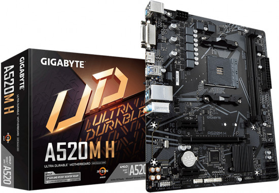 Материнская плата Gigabyte A520M H