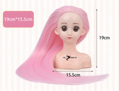 Кукла-манекен для создания причёсок Мини, розовый - Фото 1