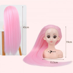 Кукла-манекен для создания причёсок Мини, розовый - Фото 2