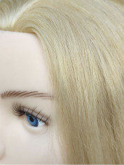 Манекен-голова с плечами 100% натуральный, блонд - Фото 1