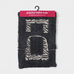 Набор ковриков для ванной и туалета «Зебра» - Фото 4