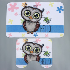 Набор ковриков для ванной и туалета «Совушки парочка» - Фото 3