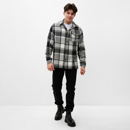 Рубашка мужская в клетку