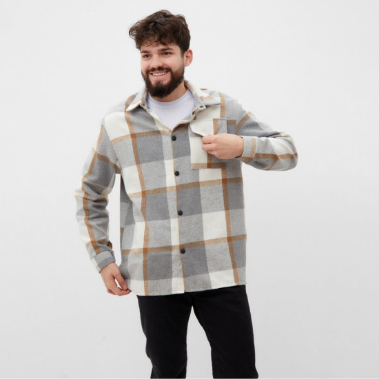 Рубашка мужская в клетку