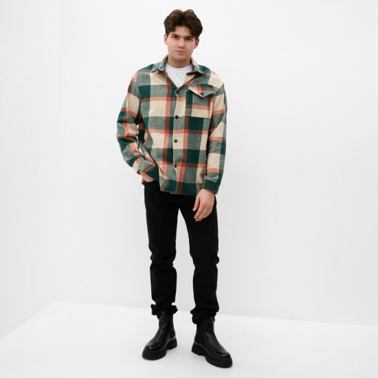 Рубашка мужская в клетку