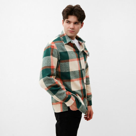 Рубашка мужская в клетку