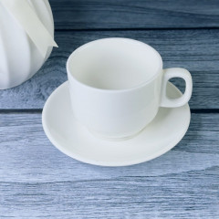 Чашка с блюдцем «Bianco» - Фото 1