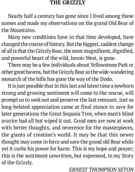 The Biography of a Grizzly and Other Short Stories