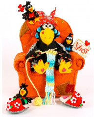 Набор для изготовления игрушки «Ворона-Уютница» - Фото 10