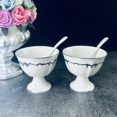 Набор креманок с ложками «Argento» - Фото 1