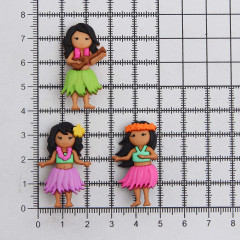 Набор пуговиц-фигурок «Гавайские девочки» - Фото 2