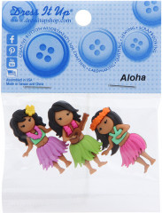 Набор пуговиц-фигурок «Гавайские девочки» - Фото 3