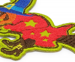 Термоаппликация «Баба Яга на метле» - Фото 1