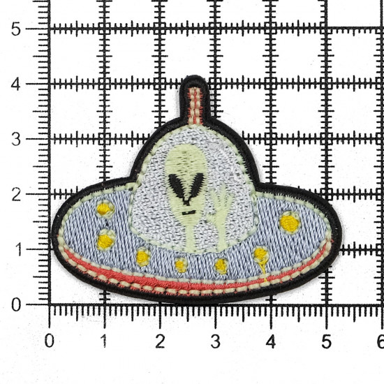Термоаппликация «Летающая тарелкат»