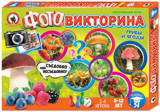 Игра настольная «Грибы и ягоды»