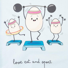 Полотенце кухонное «Love eat and sport» - Фото 2