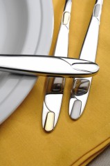 Набор столовых приборов Straight Gold (72 предмета) в кейсе - Фото 4