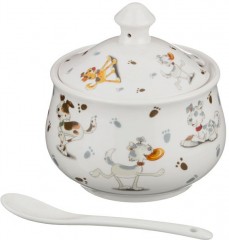 Сахарница с ложкой «Dogs» (400 мл) - Фото 2