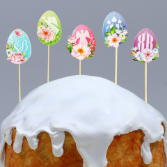 Набор трафаретов и топперов для украшения пасхальной выпечки «ХВ» - Фото 4