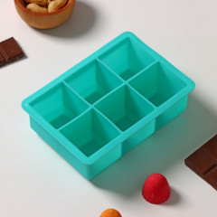 Форма силиконовая для льда «Кубик» - Фото 4
