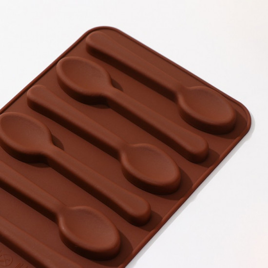 Форма силиконовая для льда и кондитерских украшений «Ложечки»