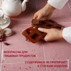 Форма силиконовая для льда и кондитерских украшений «Машинки» - Фото 2