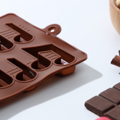 Форма силиконовая для льда и кондитерских украшений «Ноты» - Фото 1