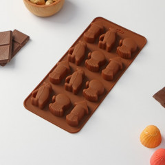 Форма силиконовая для льда и кондитерских украшений «Пингвины» - Фото 1