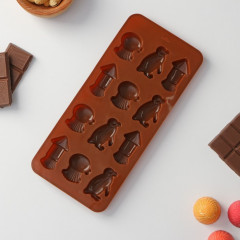 Форма силиконовая для льда и кондитерских украшений «Пингвины» - Фото 2