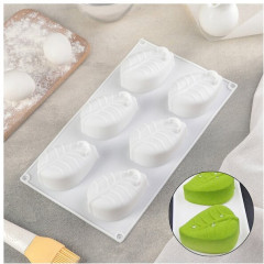 Форма силиконовая для муссовых десертов и выпечки «Листочек» - Фото 1