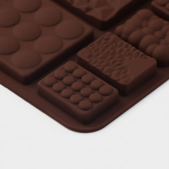 Форма силиконовая для шоколада «Шоколадное ассорти» - Фото 3