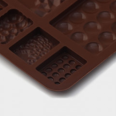 Форма силиконовая для шоколада «Шоколадное ассорти» - Фото 4