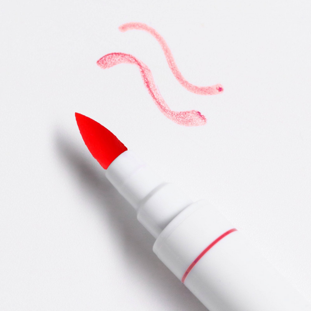 Фломастер пищевой двусторонний для украшения десертов, розовый — Konfinetta