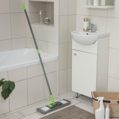 Швабра для мытья пола плоская - Фото 7