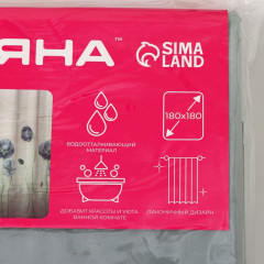 Штора для ванной «Синие маки» - Фото 3