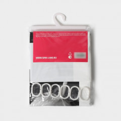 Штора для ванной «Белые цветы» - Фото 5