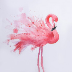 Штора для ванной «Душа фламинго» - Фото 1
