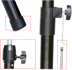 Штатив тренога для манекена напольный, черный - Фото 2