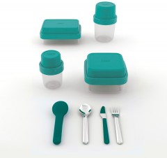 Ланч-бокс для перекусов компактный «GoEat» изумрудный - Фото 3