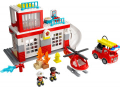 Конструктор Duplo 10970 Пожарная часть и вертолёт. Fire Station & Helicopter - Фото 1
