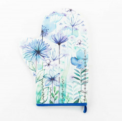 Варежка-прихватка «Blue flowers» - Фото 1